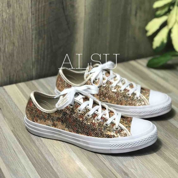 Converse Shoes - Converse AdVulc Ctas Sequins Low Top W AUTHENTIC